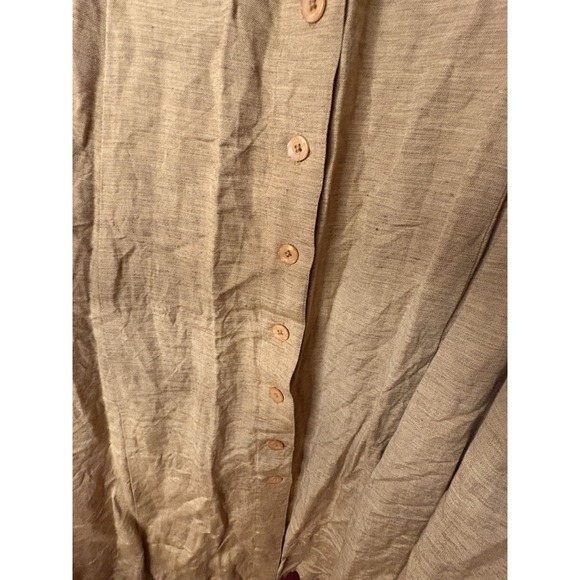 Lane Bryant Design & Co Linen Khaki Dress Sz 20, CB#43 - Picture 4 of 5